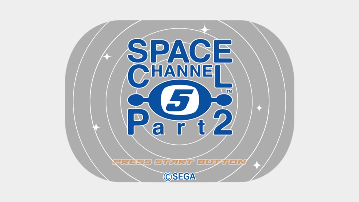 Space Channel 5: Part 2 (Windows) screenshot: Glittering title screen says it all.