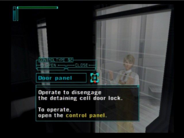 Lifeline (PlayStation 2) screenshot: Monitor room is also a main computer room as you can activate/deactivate pretty much everything that has electronics