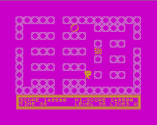 Bubble Trouble (ZX Spectrum) screenshot: Level 38.
