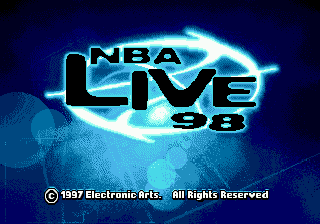 NBA Live 98 (Genesis) screenshot: Title screen