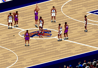 NBA Live 96 (Genesis) screenshot: New York: Madison Square Garden