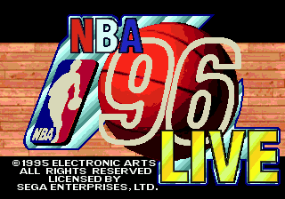NBA Live 96 (Genesis) screenshot: Title