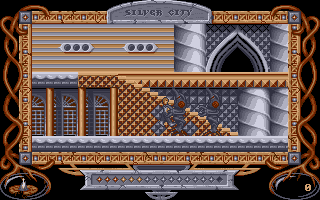 The Neverending Story II: The Arcade Game (DOS) screenshot: Caught!