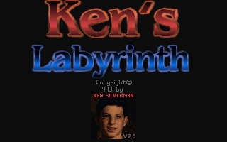 Ken's Labyrinth (DOS) screenshot: Title screen