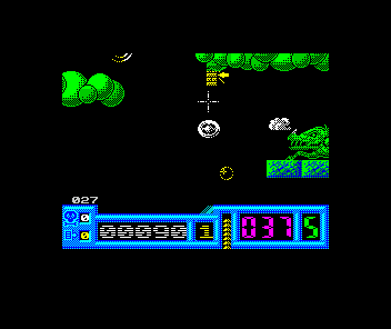 Netherworld (ZX Spectrum) screenshot: Those mounted frogs constanty shoot spawn