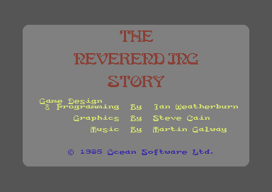The Neverending Story (Commodore 64) screenshot: Title screen