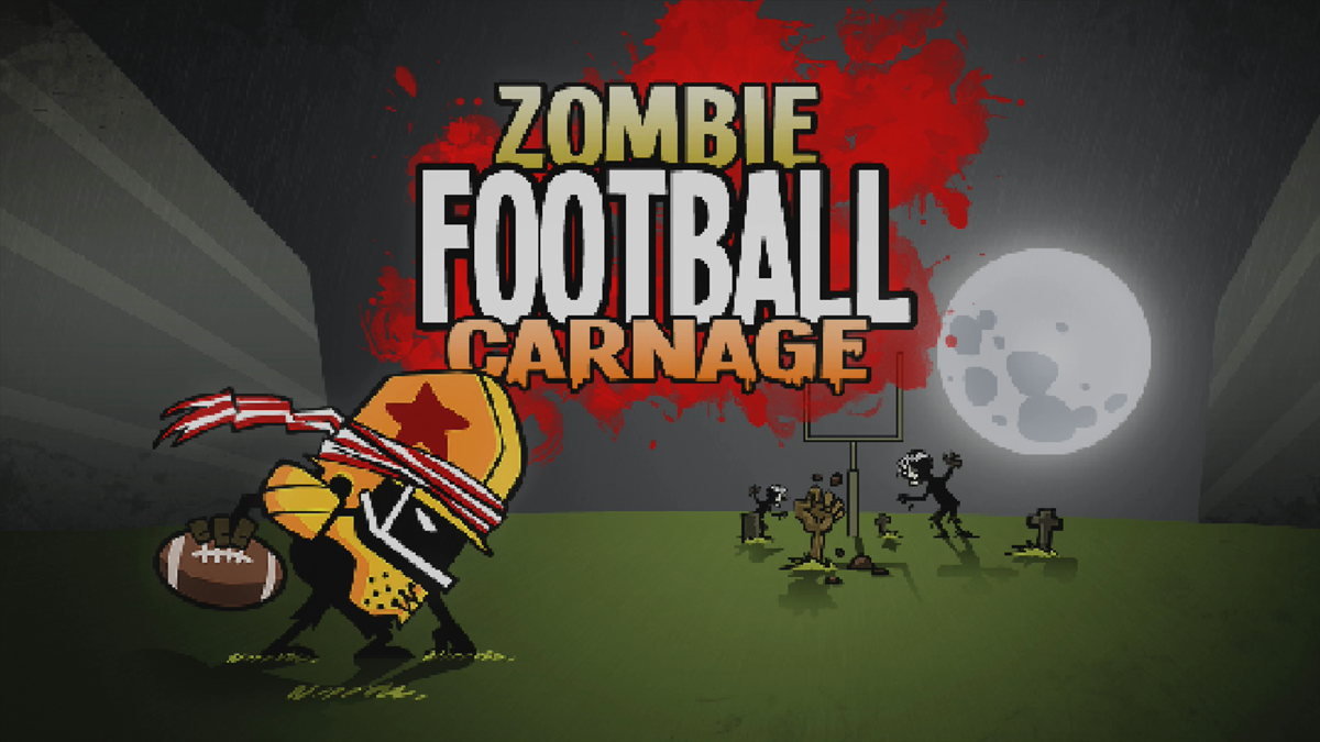 Zombie Football Carnage (Xbox 360) screenshot: Title screen (Trial version)