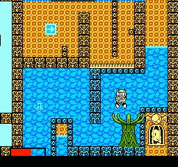 The New Zealand Story (NES) screenshot: Watch out for the claw, Tiki