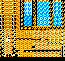 The New Zealand Story (NES) screenshot: Falling down
