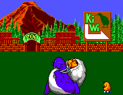 The New Zealand Story (SEGA Master System) screenshot: ...only to be captured