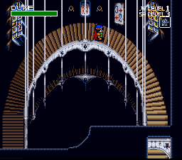 Neugier: Umi to Kaze no Kōdō (SNES) screenshot: Tower stairs