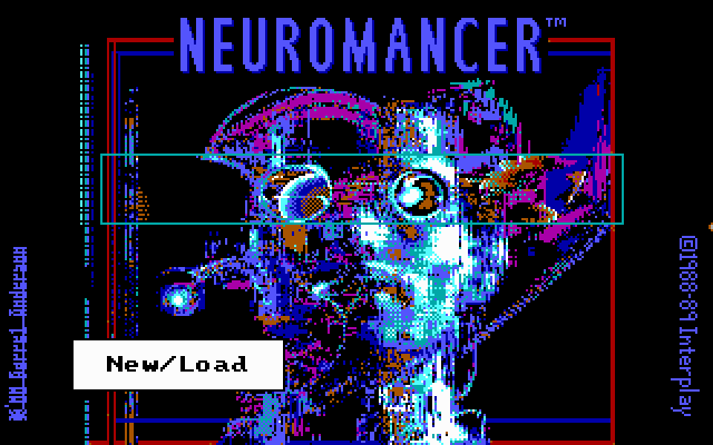 Neuromancer (DOS) screenshot: Neuromancer Title Screen