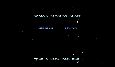 Parallax (Commodore 64) screenshot: High score screen