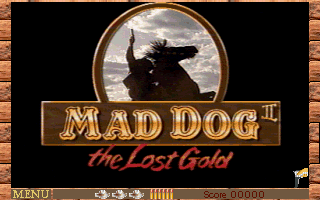 Mad Dog II: The Lost Gold (DOS) screenshot: Title screen