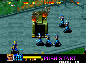 Ninja Commando (Neo Geo) screenshot: Mars Corporation Hideout