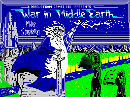 J.R.R. Tolkien's War in Middle Earth (ZX Spectrum) screenshot: Loading screen