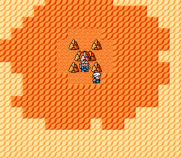 Niji no Silkroad (NES) screenshot: Guarded hills