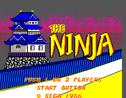 The Ninja (SEGA Master System) screenshot: Title