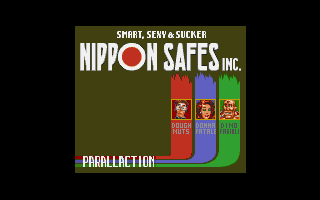 Nippon Safes, Inc. (DOS) screenshot: Game title screen