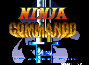 Ninja Commando (Neo Geo) screenshot: Title