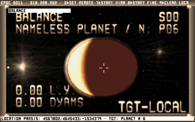 Noctis (DOS) screenshot: A desert world