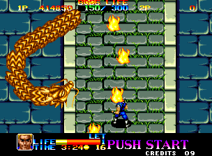 Ninja Commando (Neo Geo) screenshot: Turned himself into a dragon