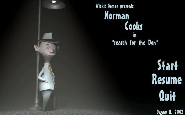 Norman Cooks in "Search for the Don" (Windows) screenshot: Title Screen