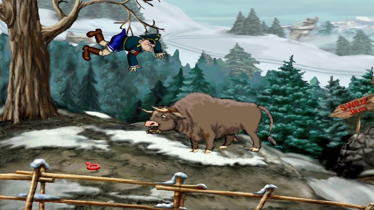 Shtyrlitz (Android) screenshot: Unfriendly situation in the Alps