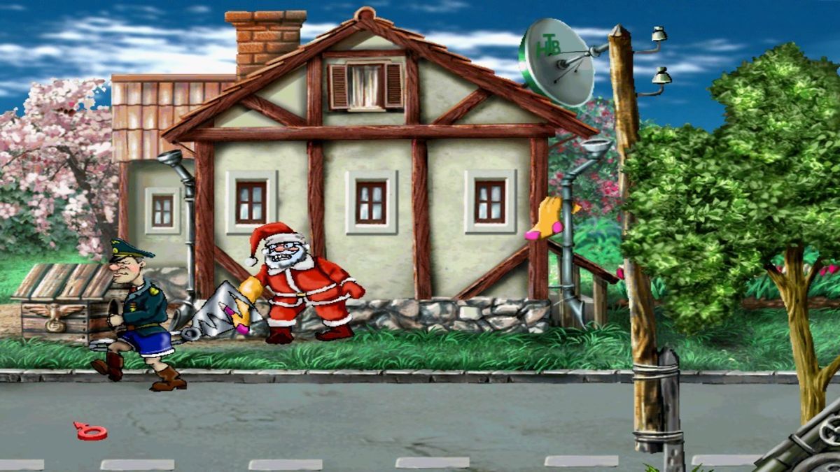 Shtyrlitz (Android) screenshot: Santa Klaus was caught