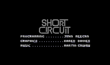 Short Circuit (Commodore 64) screenshot: Credits