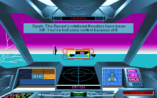 Nova 9: The Return of Gir Draxon (Amiga) screenshot: Oh uh, taking damage!