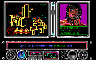 NY Warriors (DOS) screenshot: Mission 1