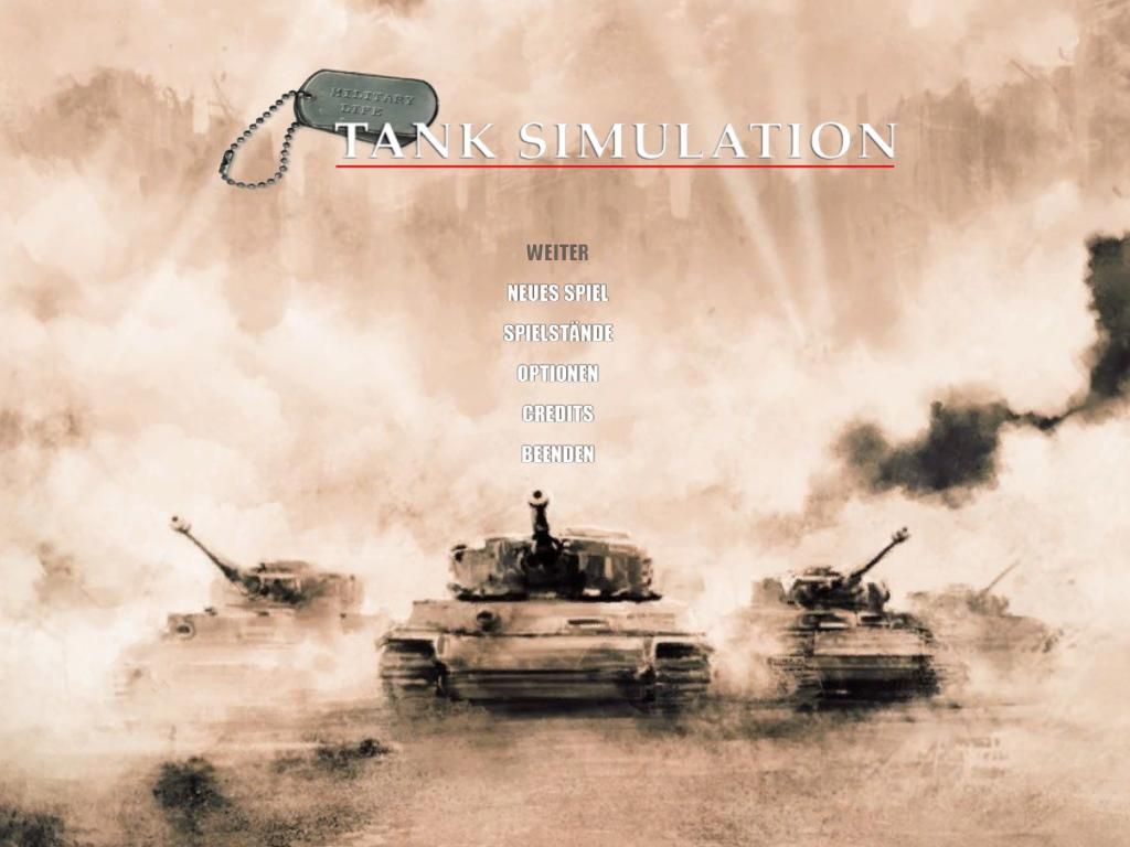 Military Life: Tank Simulator (Windows) screenshot: Main menu