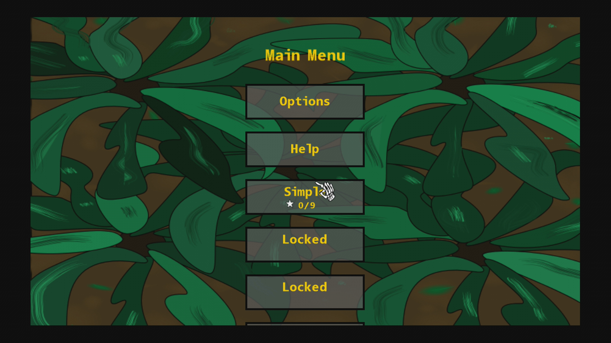 Zombie Monkeys TD (Xbox 360) screenshot: Main menu (Trial version)