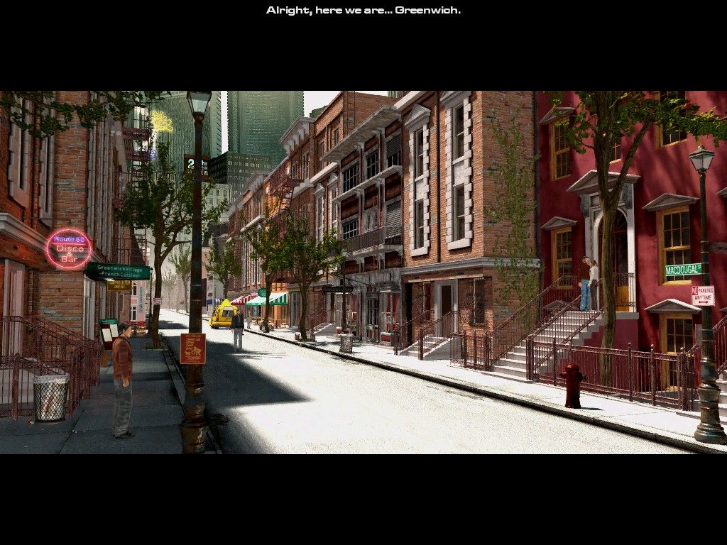 The Moment of Silence (Windows) screenshot: Greenwich looks like a more quiet district, less affected by the touch of technology