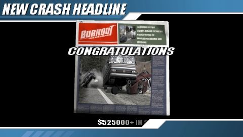 Burnout: Legends (PSP) screenshot: New Crash Deadline!