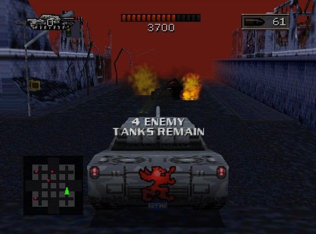 BattleTanx (Nintendo 64) screenshot: Fighting through the first level