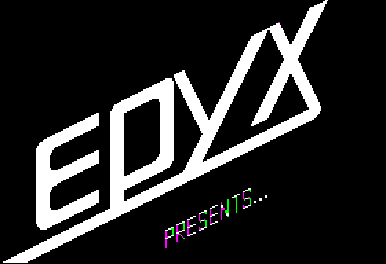 Oil Barons (Apple II) screenshot: Epyx logo