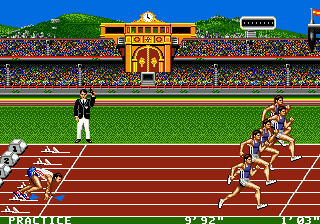 Olympic Gold: Barcelona '92 (Genesis) screenshot: I'm kinda late...