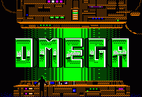 Omega (Apple II) screenshot: Title Screen