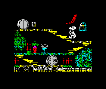 Olli & Lissa 3: The Candlelight Adventure (ZX Spectrum) screenshot: Dead