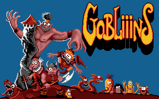Gobliiins (DOS) screenshot: Title screen