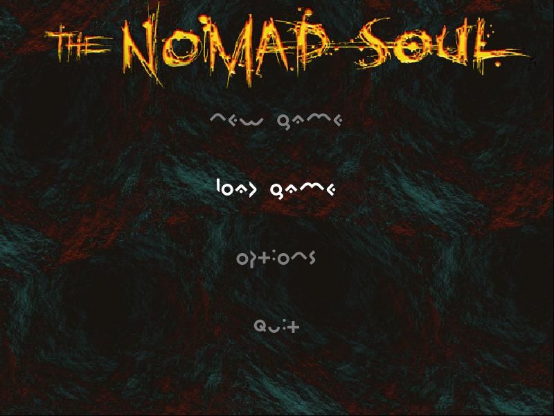 Omikron: The Nomad Soul (Windows) screenshot: Main menu