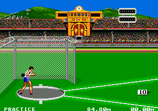 Olympic Gold: Barcelona '92 (Genesis) screenshot: Woooooo...