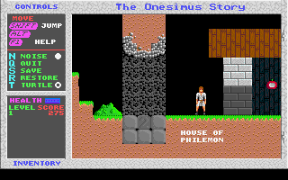 Onesimus: A Quest for Freedom (DOS) screenshot: Entering the house of Philemon