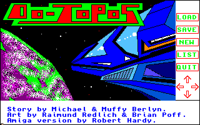 Oo-Topos (Amiga) screenshot: Title screen