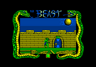Shadow of the Beast (Amstrad CPC) screenshot: Outside the castle