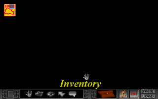 Berlin Connection (DOS) screenshot: inventory...