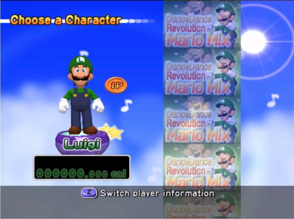 Dance Dance Revolution: Mario Mix (GameCube) screenshot: Character Select