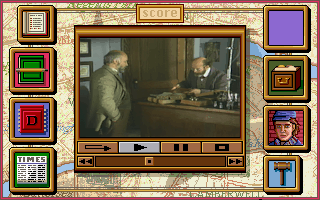 Sherlock Holmes: Consulting Detective (DOS) screenshot: More talking with Dr. Murray.